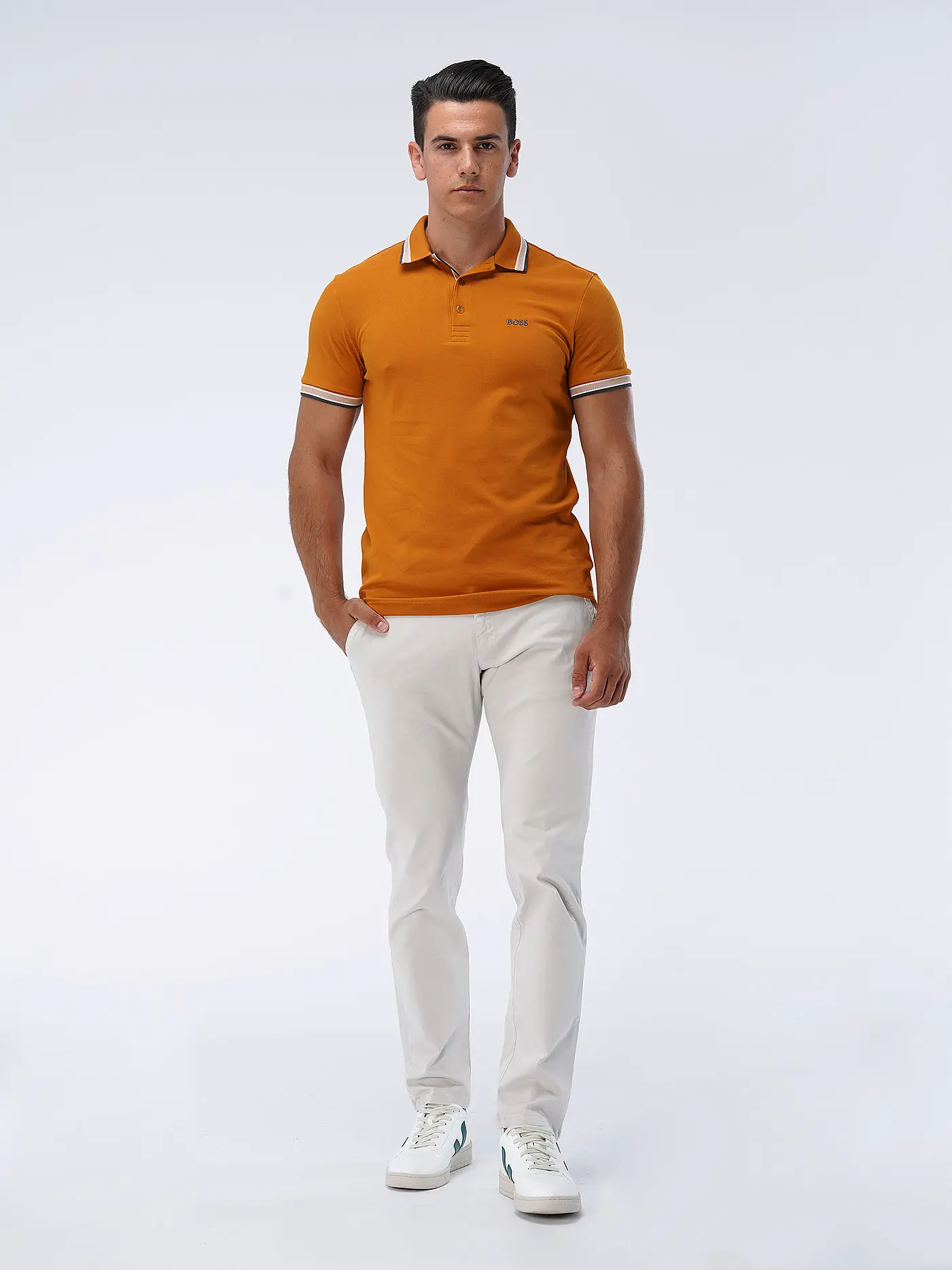 BOSS | Poloshirt Regular Fit PADDY | orange